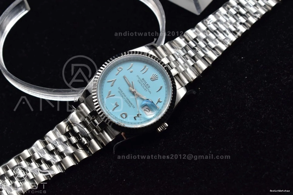 566 1:1 Arabic DIWF Best DateJust 126234 Marker on Jubilee Steel Edition 904L Bracelet 36 SA Dial Blue Tiffany Versatile 0903